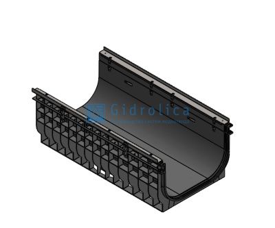 Лоток водоотводный Gidrolica Super ЛВ -50.55.38 - пластиковый, кл. Е600