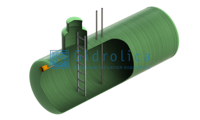 Топливная емкость Gidrolica Tank Fuel/горизонтальный вариант/650х5000мм