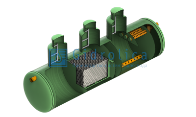 Gidrolica LOS-System 3/пескоотделитель-бензомаслоотделитель-сорбционный фильтр/3