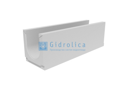 Лоток водоотводный бетонный коробчатый (СО-200мм), с уклоном 0,5% КUу 100.29,8(20).41,5(34,5) - BGU, № 24