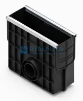 Пескоуловитель Gidrolica Standart Plus (Стандарт Плюс) ПУ-15.19,6.44 - пластиковый универсальный для лотков пластиковых DN150 (усиленный)
