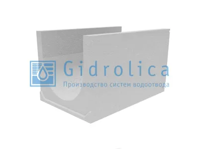 Лоток водоотводный бетонный коробчатый (СО-500мм), с уклоном 0,5%  КUу 100.65(50).61,5(52,5) - BGU-XL, № 33