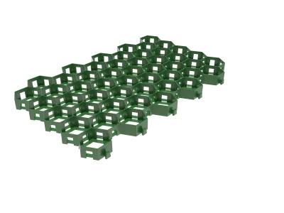 Решетка газонная Gidrolica Eco Light (Эко Лайт) РГ-55.34.3,2 - пластиковая зеленая