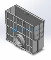 Пескоуловитель Gidrolica Standart (Стандарт) ПУ-15.19,6.44 - пластиковый универсальный для лотков пластиковых DN150