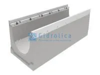 Лоток водоотводный бетонный коробчатый (СО-200мм), с оцинкованной насадкой, с уклоном 0,5% КUу 100.29,8 (20).45(38) - BGZ-V, № 31